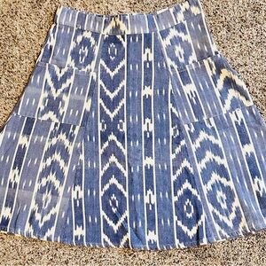 Mata Traders Blue Patterned Women's Skirt